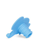 A light blue silicone elephant Whine Stopper teether, shown on a plain white background.